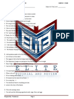 Elite Tutorial and Review Sample Exam