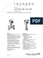 Prowirl 72 Tecnical Information (SI Units) PDF