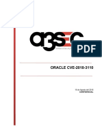 Informe Oracle - BD - CVE 2018 3110