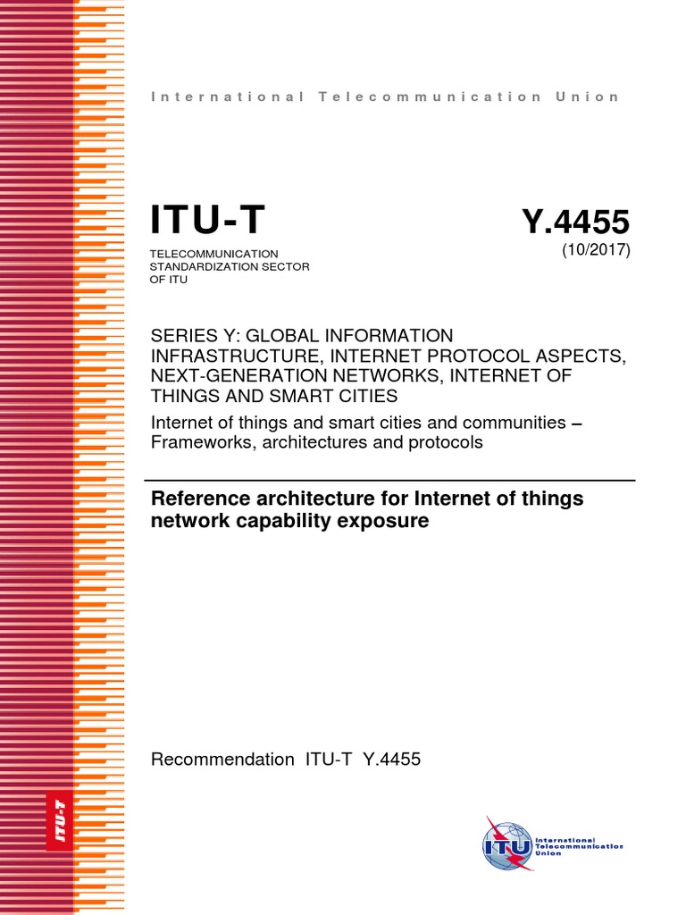 T Rec Y.4455 201710 I!!pdf e | PDF | Internet Of Things | Itu T