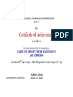 Achievement Cert - Ruben