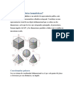 Vistas isométricas y coordenadas polares en AutoCAD