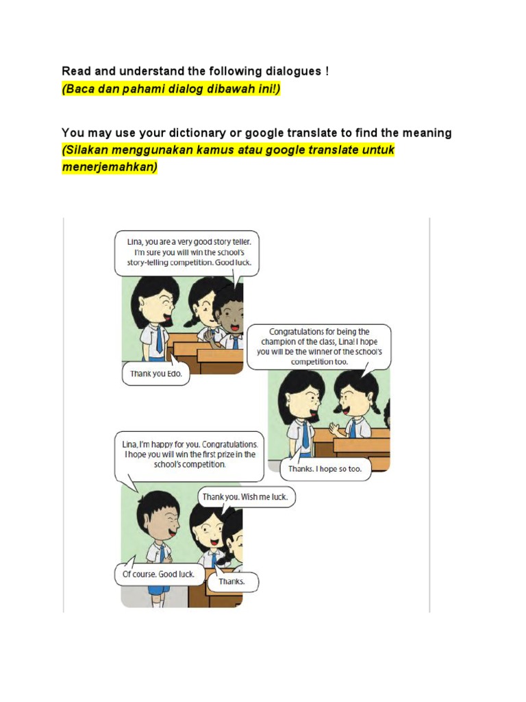 Congratulation And Hope Wish Chapter 1 Kelas 9 Pdf