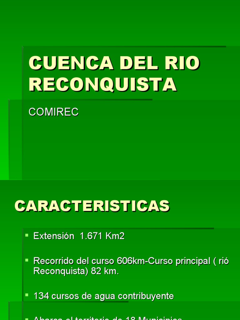 Cuenca Del Rio Reconquista Nuevo - Comirec | PDF | Geografía Física ...