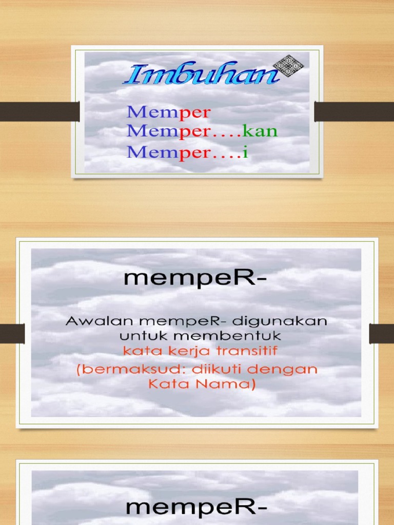 Imbuhan Memper | PDF