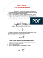 Diseño a flexión por carga balanceada