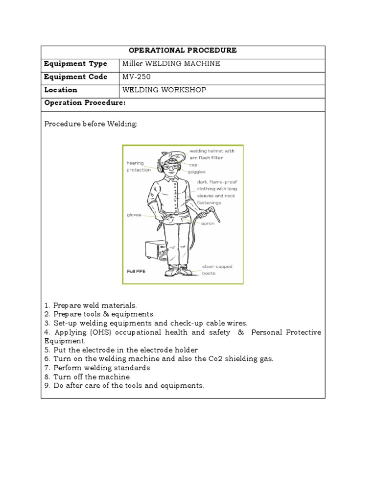Miller Welding Machine Procedure Guide | PDF | Technology & Engineering