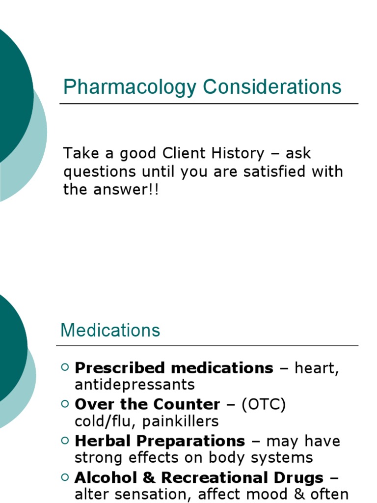 Chapter 13 - Pharmacology Considerations | PDF | Wellness