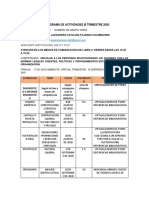 Cronograma de Actividades Vinculacion 69300