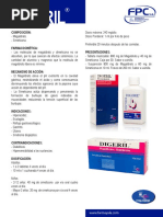 Digeril: Composición y Dosis Infantil | PDF