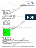 Class 5 Nstse-Maths: Answer The Questions