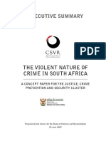 Executive Summary: The Violent Nature of Crime in South Africa