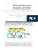 Aplicamos La Metodología Design Thinking