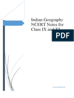 Indian Geography NCERT Notes For Class IX and XI: Arman Khandelwal