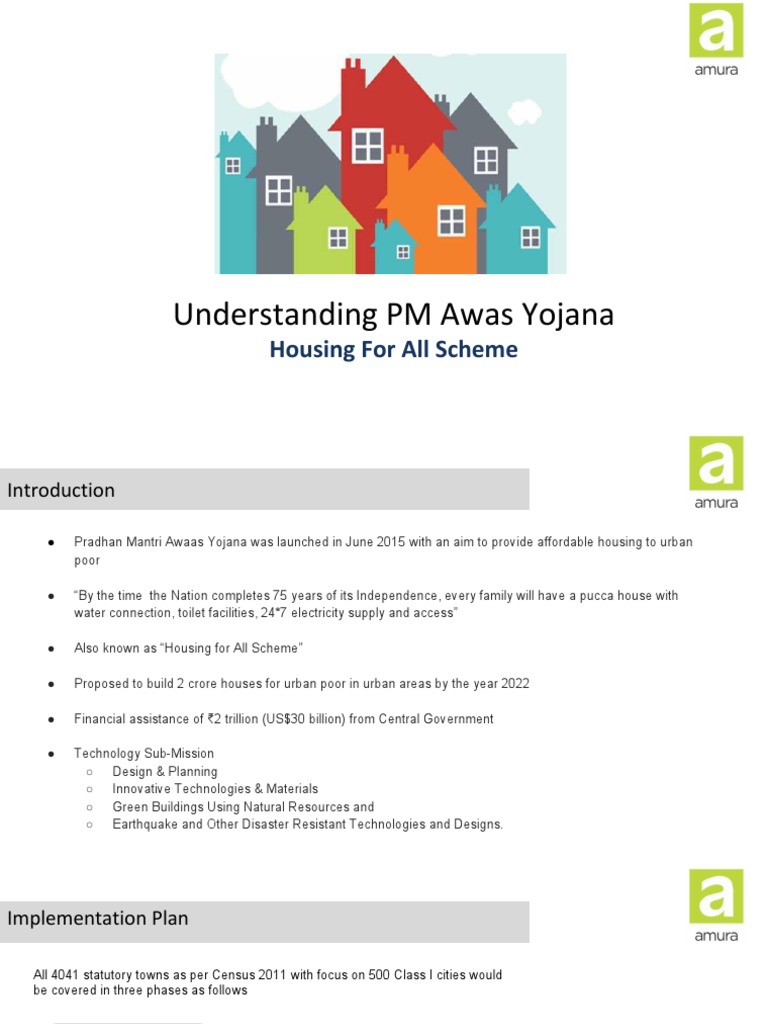 Understanding PM Awas Yojana Housing For All Scheme PDF Government
