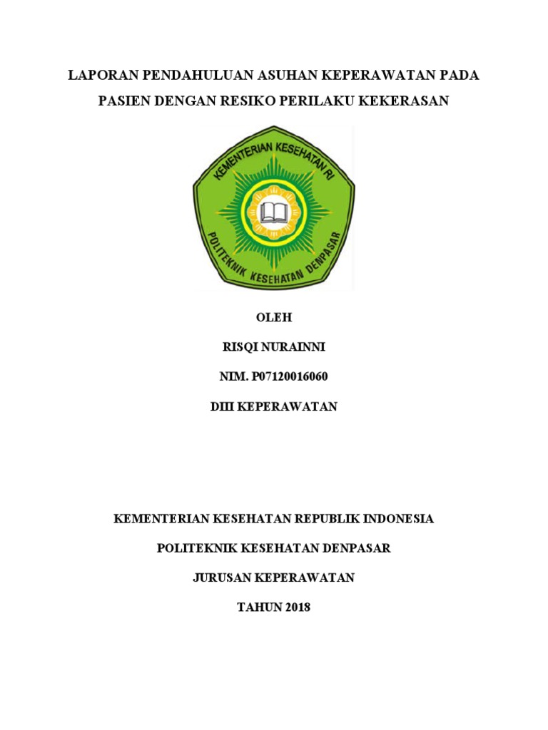 Lp Rpk Resiko Perilaku Kekerasan Pdf
