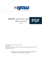 Mototec - Spare Parts Catalogue of Measuring Unit: Edition 1.0