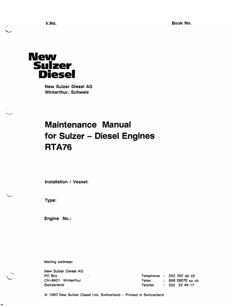 Niigata engine maintenance manual rpm calculator