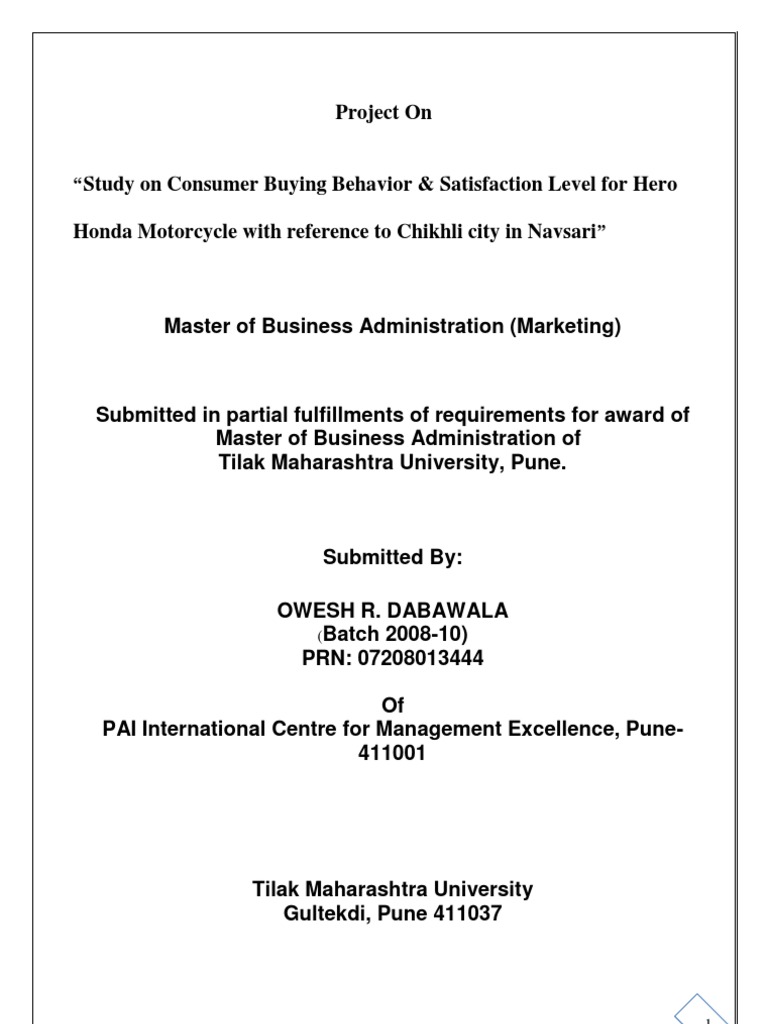 Review Of Literature On Customer Satisfaction On Two Wheeler