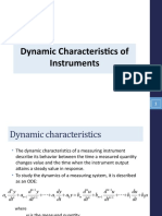Dynamic Characteristics of Instruments