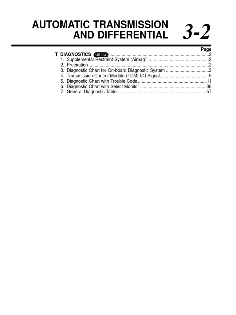 Automatic Transmission and Differential | PDF | Switch | Automatic ...