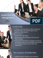 Leadership and Management