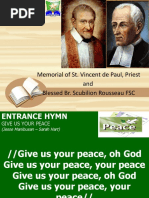 Memorial of St. Vincent de Paul