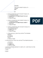 Multiple Choice Questions on Electrical Engineering Concepts