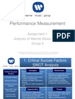 Performance Measurement: Assignment 1 Analysis of Warner Music Group Group 4