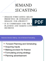 Unit II DEMANDFORCASTING 2019