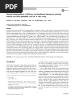 Lou Et Al (2018) - Wound-Healing Effects of 635-nm Low-Level Laser Therapy On Primary Human Vocal Fold Epithelial Cells An in Vitro Study