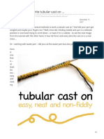 How To My Favorite Tubular Cast On