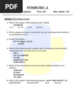 Python Final Exam With Answer Key | PDF | Inflation | Computer Science