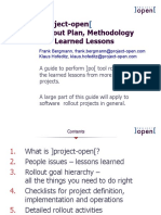 Project-Open Rollout Plan, Methodology and Learned Lessons