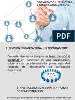 Organización, Estructura y Departamentalización