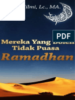 Mereka Yang Boleh Tidak Puasa Ramadhan-Ahmad Hilmi, LC, MA PDF