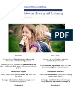 Difference Between Hearing and Listening 1