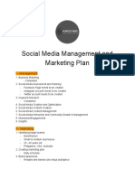 SMM Management - Marketing Plan (PORTFOLIO 6)