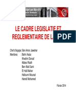 cadre législatif et réglementaire de la GBO