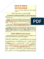Recep Ayinin Zikirleri Cubbeli Ahmet Hoca PDF
