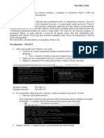 Instalação - Configuração - Telnet e SSH