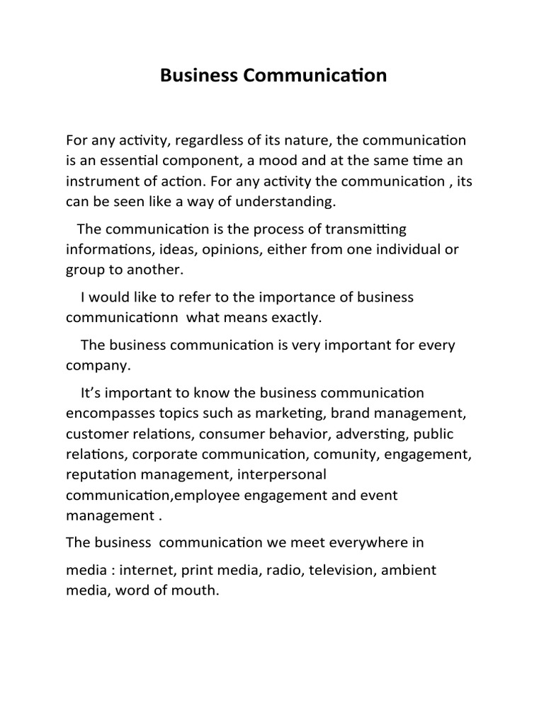 Business Communication Essentials | PDF | Communication | Brand
