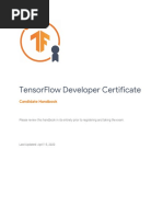 Tensorflow Developer Certificate: Candidate Handbook