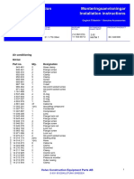 Volvo Construction Equipment Monteringsanvisningar Installation Instructions