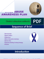 Child Abuse Awareness Plan: District Education Authority Chakwal
