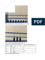 6 Tubes Containing Starch and Iodine at Temperature at 0 C, 37 C, 100 C