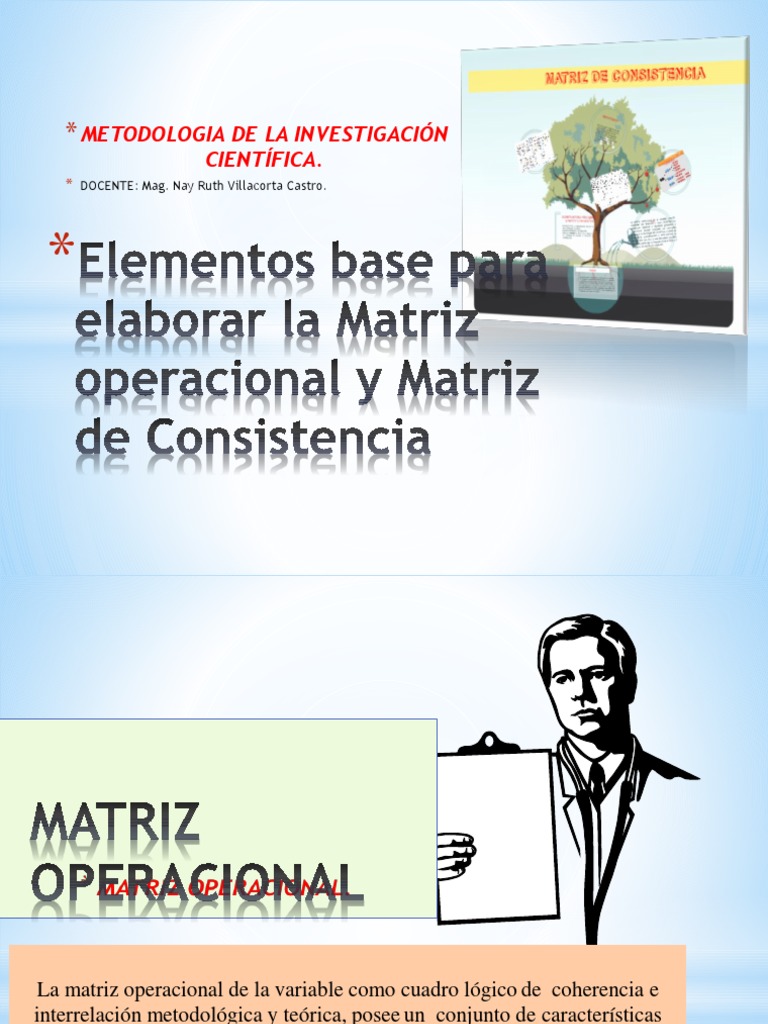 Guía para Crear una Matriz de Consistencia | PDF | Hipótesis | Las ...