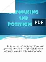 Lecture BEDMAKING POSITIONING PDF