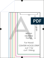 Lemon Squeezy Home Fur Hood Center Hood Strip Cut 1 Fur Cut 1 Lining