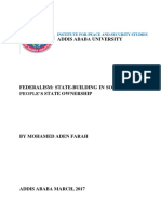 Federalism State-Building in Somalia and PDF